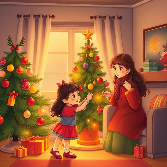 Christmas celebration illustration
